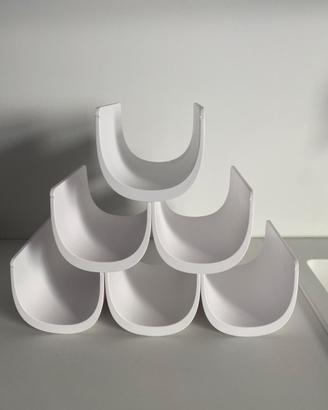 Portabottiglie Alessi Noè bianco – 6 bottiglie –