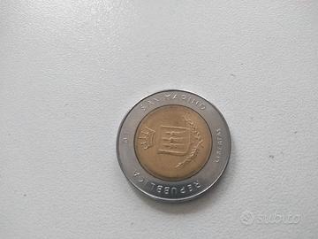 500 lire Repubblica San Marino Libertas