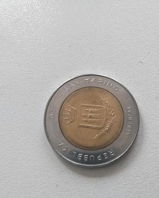 500 lire Repubblica San Marino Libertas