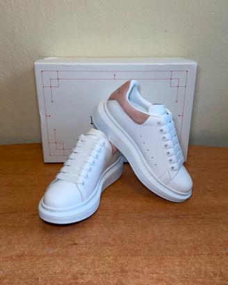 Alexander McQueen Oversized Bianche e Rosa NUOVE
