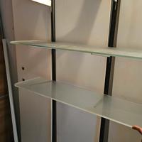 3 mensole in cristallo