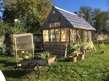 Casetta serra artigianale legno e vetro