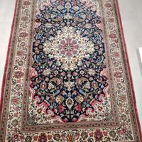 tappeto o i finale persiano lana e seta