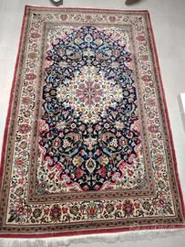 tappeto o i finale persiano lana e seta