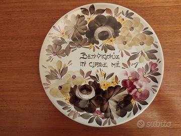 Piatto friulano in ceramica Pezzetta