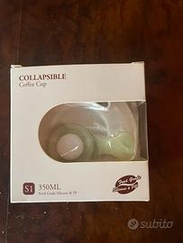 Tazza per caffe in silicone da viaggio