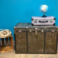 BAULE DA VIAGGIO AMERICA N.Y. PIROSCAFO REX NAVE