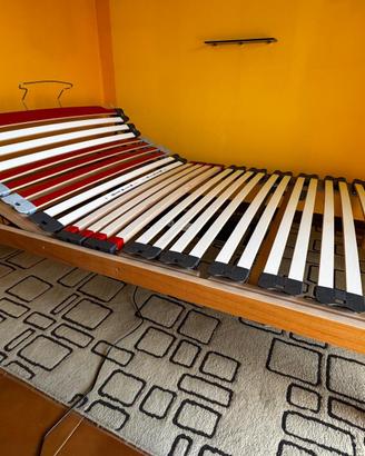 Letto una piazza e mezza rete elettrica +materasso