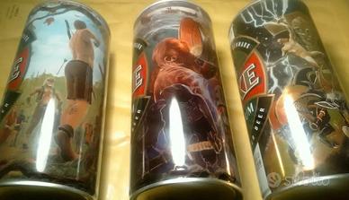 Faxe Beer Viking Saga 4 rare lattine decorate 1 L