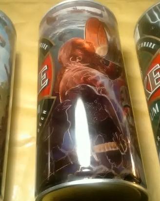 Faxe Beer Viking Saga 4 rare lattine decorate 1 L