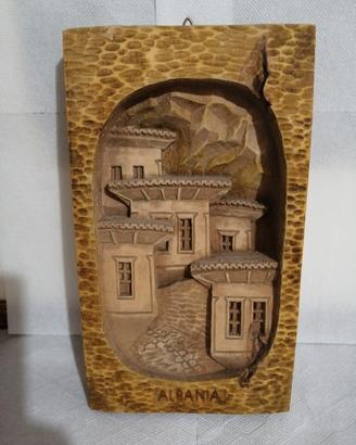 Albania - Berat - intarsio su legno anno 1999