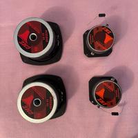 4 altoparlanti GME : 2 woofers + 2 super tweeters