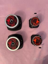 4 altoparlanti GME : 2 woofers + 2 super tweeters