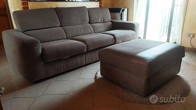 DIVANO POLTRONE SOFÀ TORTORA COME NUOVO 