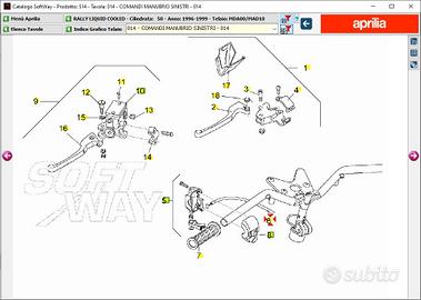 Cavo starter Aprilia Rally liquid AP8214166