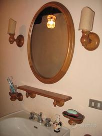 Set completo bagno in legno