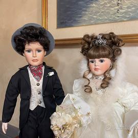 Sposi in porcellana biscuit Alberon - vintage 90’