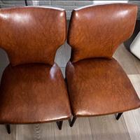 Sedie vintage a seduta bassa