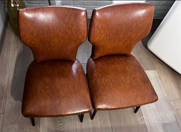 Sedie vintage a seduta bassa