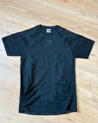 Gymshark Onyx V1 T-Shirt Black/Onyx Grey L