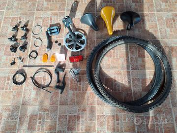 Vari pezzi bici