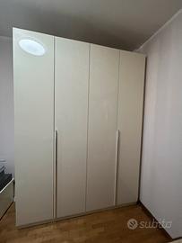 Armadio bianco Lucido 4 ante