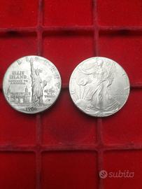 STATI UNITI  1 DOLLARO LIBERTY 1906 2 Monete studi