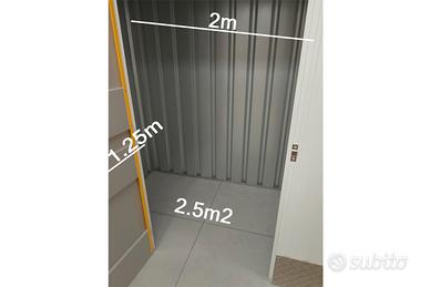 BOX 2.5mq (L2m x P1.25m x A2.7m)