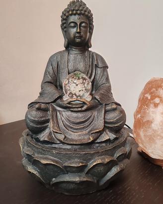 Lampada Zen on luce led e acqua 