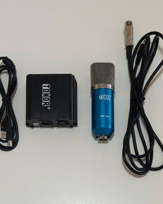 Microfono a condensatore  XLR + Accessori