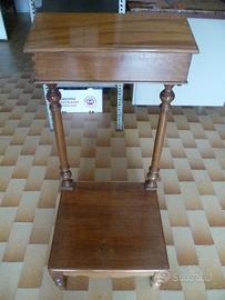 Inginocchiatoio con ribaltina in legno vintage