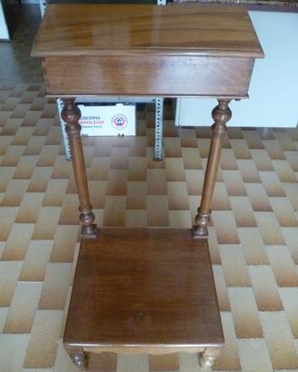 Inginocchiatoio con ribaltina in legno vintage