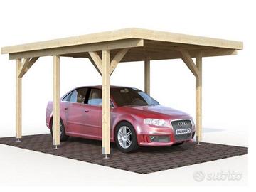 PERGOLA 1 POSTO AUTO, 510x360x232H cm, pali 12cm