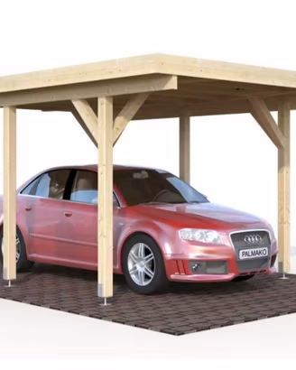 PERGOLA 1 POSTO AUTO, 510x360x232H cm, pali 12cm