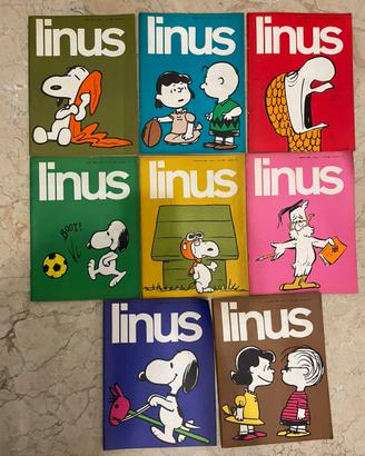 LINUS rivista anno 1966 annata con 8 numeri