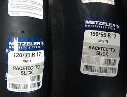 Metzeler racetec td 120/70 17 + 190/55 17