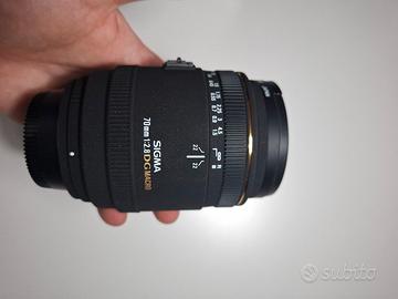 SIGMA 70 mm f2.8 EX DG MACRO PER NIKON