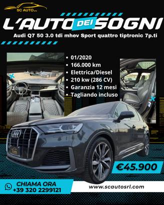 Audi Q7 50 3.0 tdi mhev Sport quattro tiptronic 7p