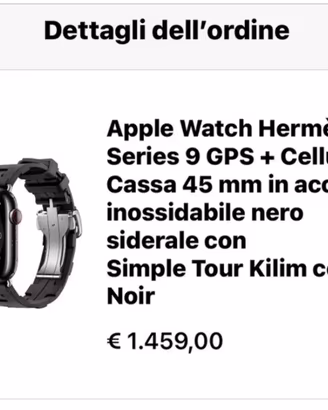 Apple Watch Hermes GPS + Cellular con 2 Cinturini