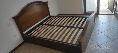 LETTO MATRIMONIALE CONTENITORE IN LEGNO 100€