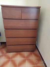Cassettiera Ikea marrone