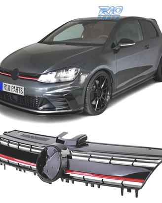 GRIGLIA VOLKSWAGEN VW GOLF 7 12-17 LOOK R NERO ROS