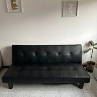 Divano letto in pelle
