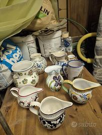 n. 6 Brocche in ceramica fatte a mano