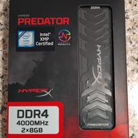 16gb Ram DDR4 HyperX PREDATOR 4000mhz CL19