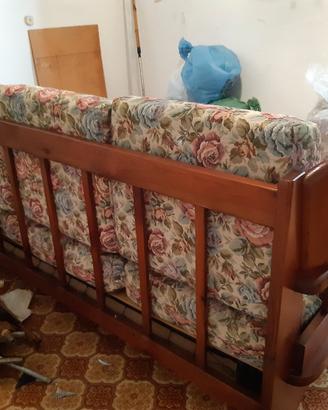 DIVANO LEGNO 3 POSTI