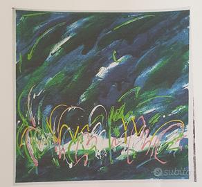 Mario Schifano  Serigrafia polimaterica