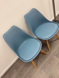 Sedia moderna legno e seduta imbottita perfetta