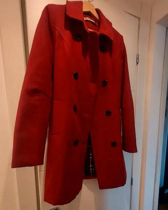 Cappotto rosso scuro Stradivarius