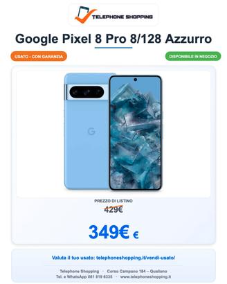 Google Pixel 8 Pro 8/128 Azzurro